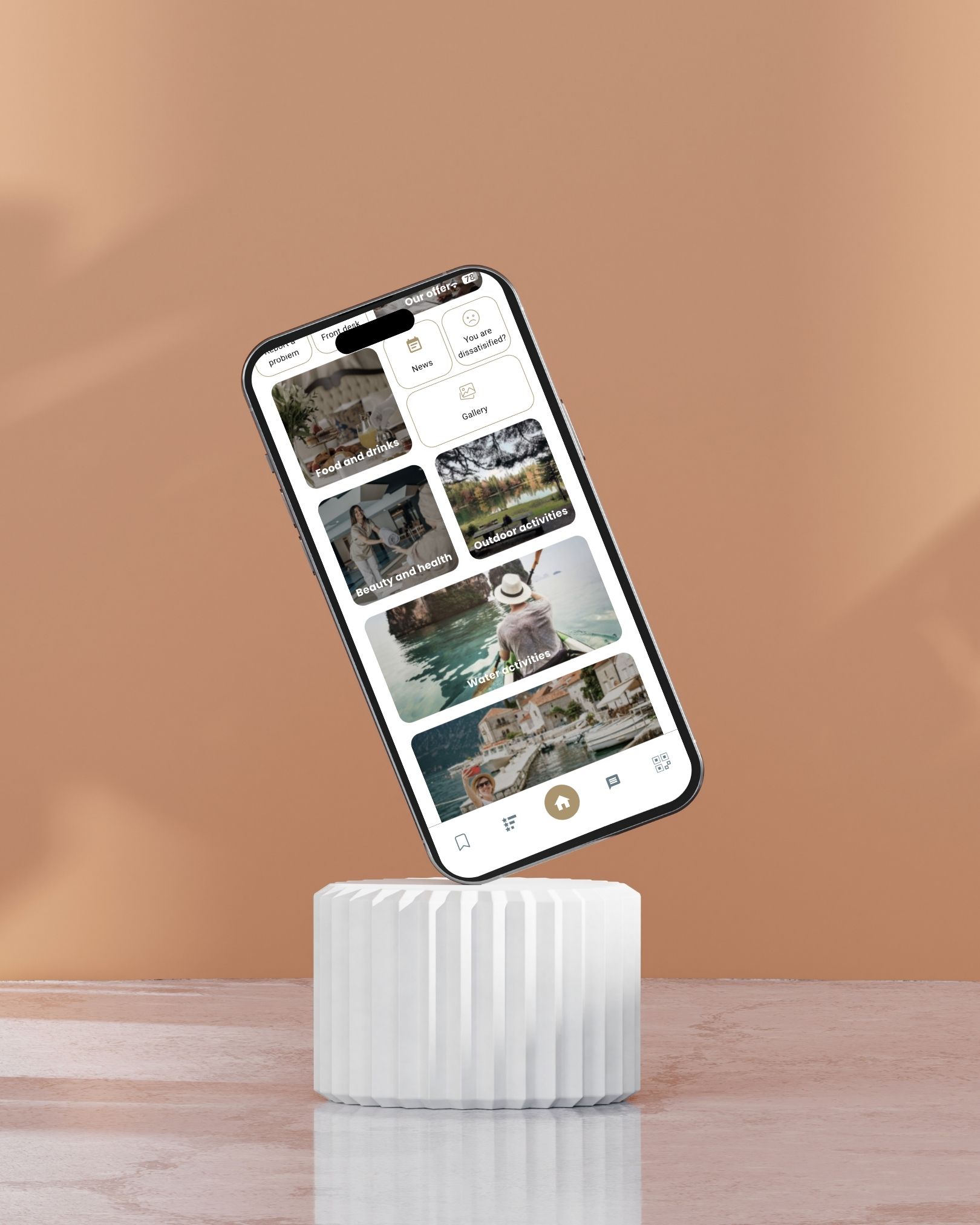 Guest using app